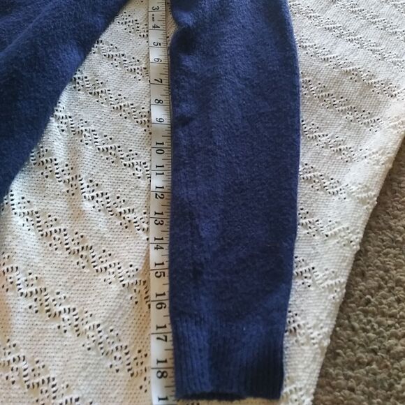 Caslon royal blue wool blend sweater with zipper detailing in back - Picture 13 of 16